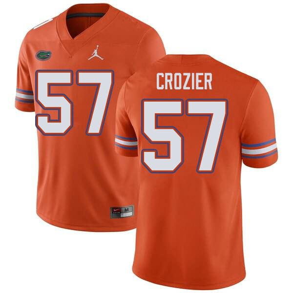 NCAA Florida Gators Coleman Crozier Men's #57 Jordan Brand Orange Stitched Authentic College Football Jersey XVN2264TM